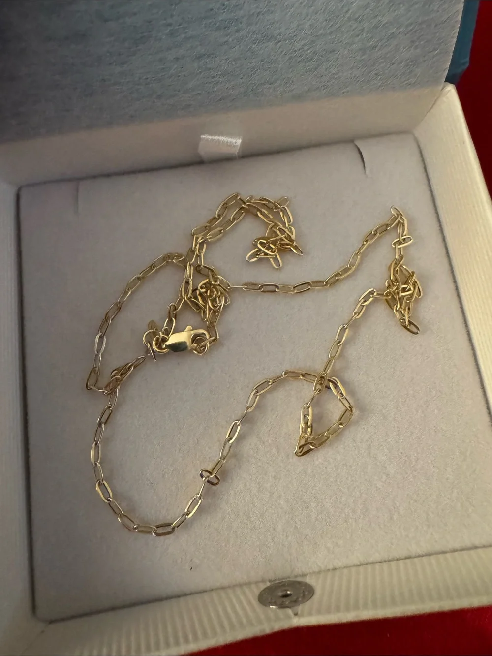 BRAND NEW SOLID 10k YELLOW GOLD 2mm 20” paper clip necklace